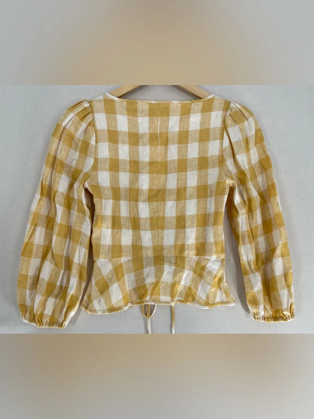 Reformation Barrett linen top